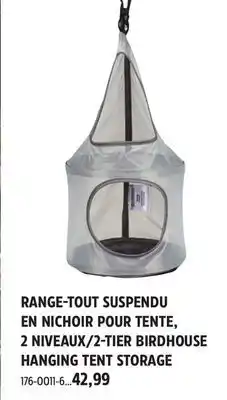 Canadian Tire 2 TIER BIRDHOUSE HANGING TENT STORAGE offer