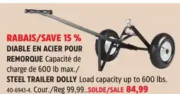 Canadian Tire STEEL TRAILER DOLLY offer