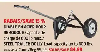 Canadian Tire STEEL TRAILER DOLLY offer