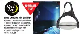 Canadian Tire RADIANT DISC-O SELECT MICRO LANTERN offer
