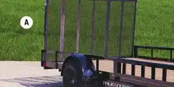 Canadian Tire 7' X 14' UTILITY TRAILER WITH GATE & SIDE ATV RAMPS offer