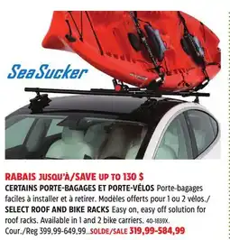 Canadian Tire SELECT ROOF AND BIKE RACKS offer