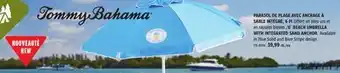 Canadian Tire TOMMY BAHAMA 6' BEACH UMBRELLA WITH INTEGRATED SAND ANCHOR offer