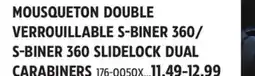 Canadian Tire S-BINER 360 SLIDELOCK DUAL CARABINERS offer