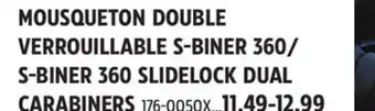 Canadian Tire S-BINER 360 SLIDELOCK DUAL CARABINERS offer
