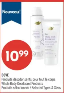 Pharmaprix DOVE Whole Body Deodorant Products offer