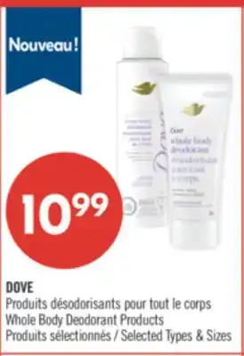 Pharmaprix DOVE Whole Body Deodorant Products offer