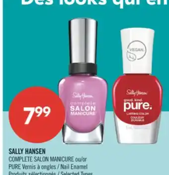 Pharmaprix SALLY HANSEN COMPLETE SALON MANICURE or PURE Nail Enamel offer