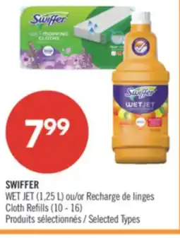 Pharmaprix SWIFFER WET JET (1,25 L) or Cloth Refills (10 - 16) offer
