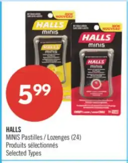 Pharmaprix HALLS MINIS Lozenges offer
