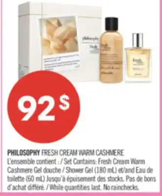 Pharmaprix PHILOSOPHY FRESH CREAM WARM CASHMERE offer