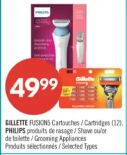 Pharmaprix GILLETTE FUSION5 Cartridges (12), PHILIPS Shave or Grooming Appliances offer