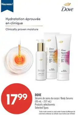 Pharmaprix DOVE Body Serums (95 mL - 237 mL) offer
