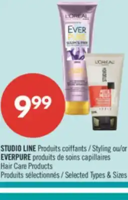 Pharmaprix STUDIO LINE Styling or EVERPURE Hair Care Products offer