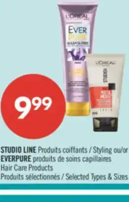 Pharmaprix STUDIO LINE Styling or EVERPURE Hair Care Products offer