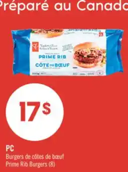 Pharmaprix PC Prime Rib Burgers offer