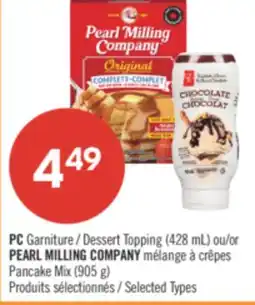 Pharmaprix PC Dessert Topping (428 mL) or PEARL MILLING COMPANY Pancake Mix (905 g) offer