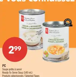 Pharmaprix PC Ready-To-Serve Soup offer