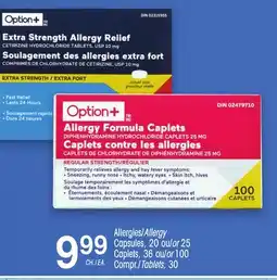 Uniprix Option+ Allergies Caplets Compr / Allergy Capsules Tablets offer