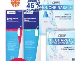 Uniprix OPTION+ Pulvérisateur nasal/ Nasal spray, Trousse d'irrigation nasale/Sinus rinse kit offer
