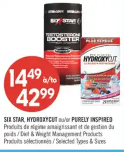 Pharmaprix SIX STAR, HYDROXYCUT or PURELY INSPIRE Diet & Weight Management Products offer