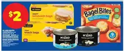 Real Canadian Superstore M'LORD Water Chestnuts / No Name Snack or Sandwich Bags / Bagel Bites Snacks offer