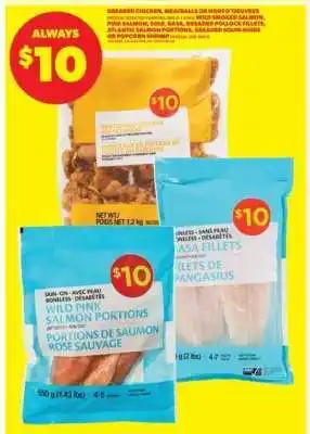 Real Canadian Superstore Various Frozen Seafood and Meat Products offer