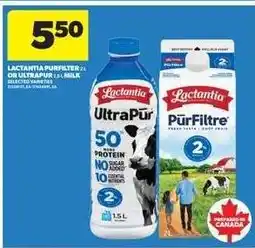 Real Canadian Superstore Lactantia PurFiltre or UltraPur Milk offer