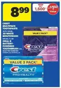Real Canadian Superstore Crest Multipack Toothpaste offer