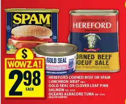 Food Basics Hereford corned beef or SPAM luncheon meat offer
