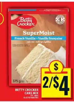 Food Basics BETTY CROCKER CAKE MIX offer