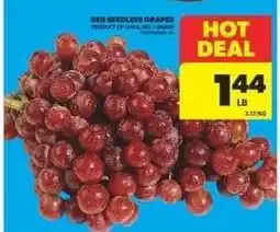 Real Canadian Superstore Red Seedless Grapes offer