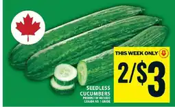 Food Basics SEEDLESS CUCUMBERS offer