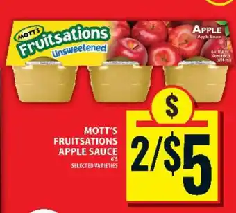 Food Basics Mott's Fruitsations Apple Sauce offer