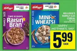Food Basics KELLOGG’S FAMILY SIZE CEREAL offer