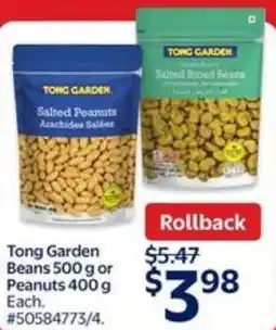 Walmart Tong garden beans or peanuts offer