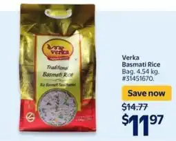 Walmart Verka basmati rice offer