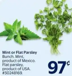 Walmart Mint or flat parsley offer