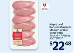 Walmart Maple leaf boneless skinless chicken breast offer