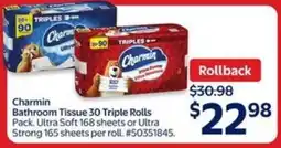 Walmart Charmin bathroom tissue offer