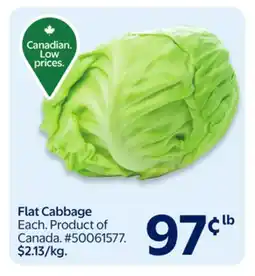 Walmart Flat Cabbage offer