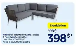 Walmart 3-Piece Patio Sectional Set offer