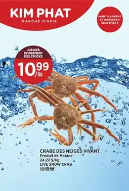 Kim Phat LIVE SNOW CRAB offer