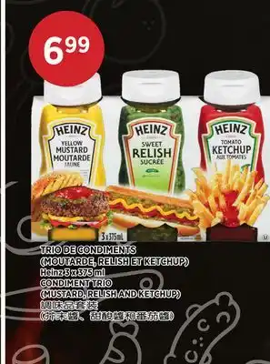 Kim Phat Heinz CONDIMENT TRIO (MUSTARD, RELISH AND KETCHUP) offer