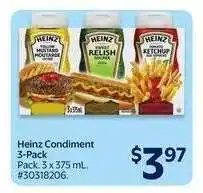 Walmart Heinz Condiment 3-Pack offer