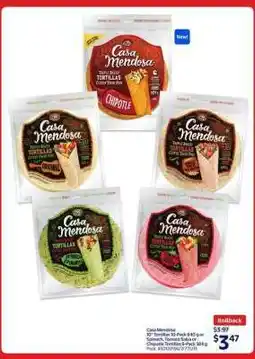 Walmart CASA MENDOSA TORTILLAS offer