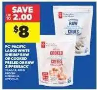Real Canadian Superstore PC Pacific Large White Shrimp offer