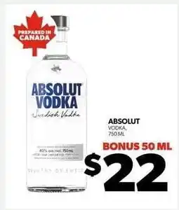 Real Canadian Liquorstore Absolut Vodka offer