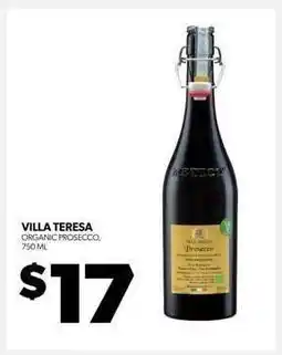 Real Canadian Liquorstore VILLA TERESA ORGANIC PROSECCO offer