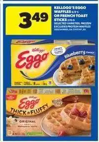 Real Canadian Superstore Kellogg's Eggo Waffles or French Toast Sticks offer